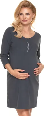 Produktbild von PeeKaBoo Umstandspyjama für Damen Eiko graphit S/M