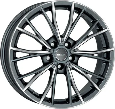 Produktbild von Alufelge Mak Mark 8.5X19 5X120 Et 47 Gun Met-Mirror Face