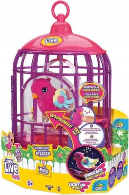 Zdjęcie produktu dla Figurka interaktywna Little Live Pets Ptaszek z klatką