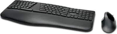 Immagine prodotto di Tastiera e mouse senza fili Kensington Pro Fit Ergo - Set tastiera e mouse - senza fili - 2,4 GHz, Bluetooth 4.0 - Italiano - Nero