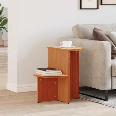 Zdjęcie produktu dla Maison Exclusive – stolik kawowy w kolorze brązowym 50 x 40 x 50 cm, lite drewno sosnowe
