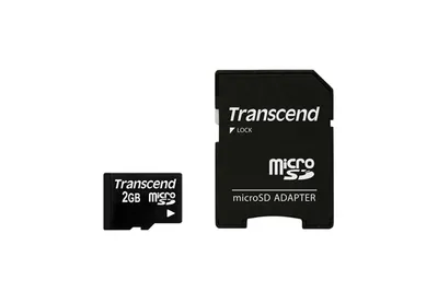 Image de Carte mémoire flash Transcend (adaptateur SD inclus)