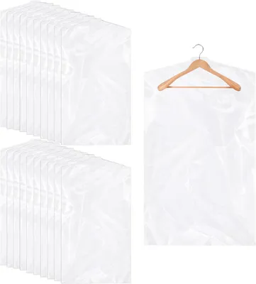 Produktbild von Kunststoff-Kleidersäcke – Set mit 20 Stück – Hängeaufbewahrung für Kleidung
