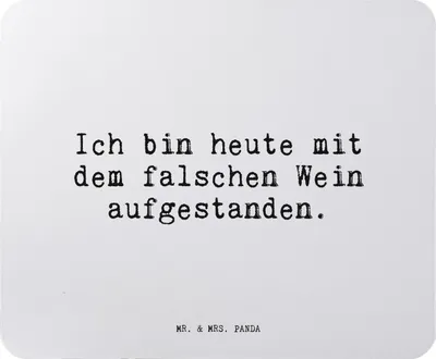 Produktbild von Mr. & Mrs. Panda Mauspad Ich bin heute mit... - Aquarellblau - Geschenk, Mouse Pad, Spruch, computer mousepad, pc mausunterlage, Büro, Sprüche, Arbeitskollegen, Frauen