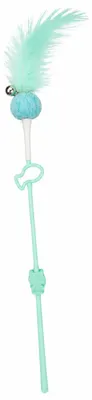 Produktbild von Katzen-Spielstange mit Feder & Glocke 42 cm – Katzen Spielzeug