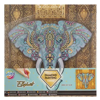 Produktbild von Diamantgemälde auf Leinwand ANTELLA'S ELEPHANT 260010