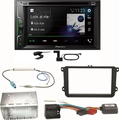 Produktbild von Pioneer AVH-A3200DAB Bluetooth DAB CD Einbauset für Seat Leon Alhambra Altea XL