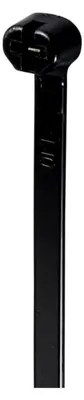 Produktbild von Kabelbinder 370 mm x 7 mm in Schwarz mit Metallzunge, UV-beständig, 100 Stück