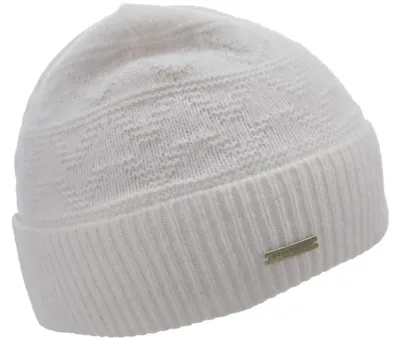 Seeberger Strickmütze in beige