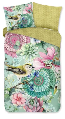 Obrázek produktu pro Ložní prádlo "Xabine" od značky HIP – zelené – (140x220 cm) – 100 % bavlna