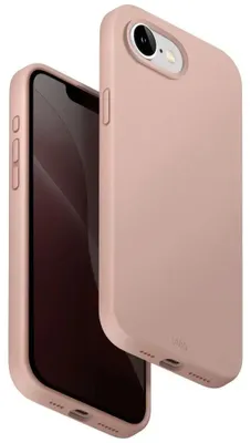 Productafbeelding van Uniq Lino telefoonhoesje voor iPhone 16 (2025), roze, met MagSafe-oplaadfunctie