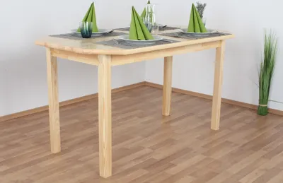 Produktbild von Esstisch 75x140 cm Kiefer massiv, Farbe: Natur