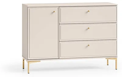 Produktbild von Buffet Sélène mit 3 Schubladen und 1 Tür, Kaschmir, 120cm