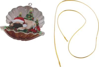 Produktbild von Weihnachtsschale schlafende Hund Anhänger Acrylhänge Dekoration Auto Baum Ornament Home Decor
