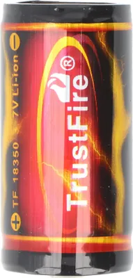Produktbild von Trustfire 18350, 1200mAh 3.7V geschützt, Abmessungen beachten ca. 38,36x18,25mm