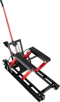Obrázek produktu pro Hydraulický zvedák na motorku, výškově nastavitelný, robustní provedení, červený