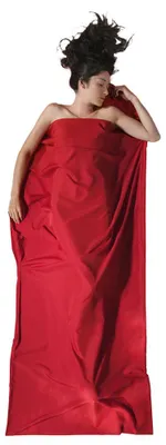 Produktbild von Cocoon TravelSheet Polyester Hüttenschlafsack (Wärmeleistung +3°C / Max. Körpergröße 190cm / Gewicht 0,29kg) cranberry