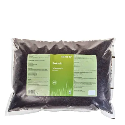 Produktbild von Emiko Bokashi Schwarzerde 4kg Organischer Langzeitdünger mit EM und Holzkohle