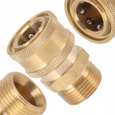 Produktbild von Rosfix Messing Adapter M22x1,5 auf 1/4" Schnellkupplung – Für Hochdruckreiniger, Korrosionsbeständig, Universal, 14 mm Innendurchmesser