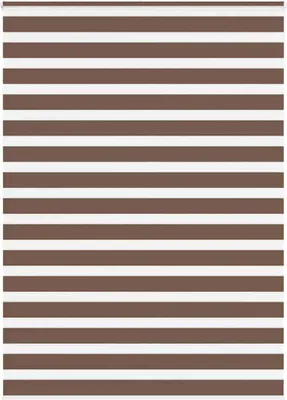 Image de Store zèbre marron 155x200cm largeur du tissu 150,9cm polyester