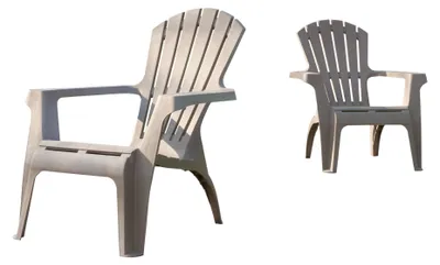 Image de Lot de 2 Fauteuils adirondack Taupe