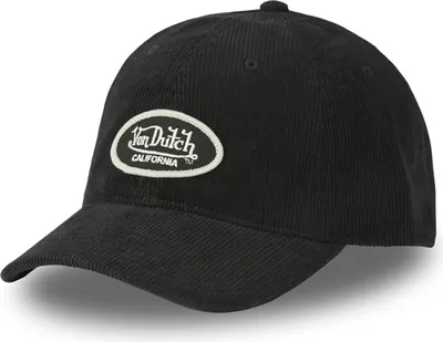 Produktbild von Von Dutch Originals Dad Cap - CORD - Velour Black