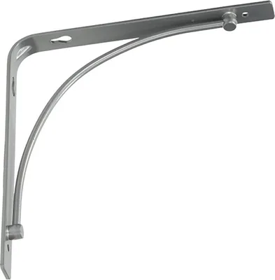 Produktbild von Regalhalter 200x200 mm Regalträger Regalwinkel Wandkonsole Retro silber