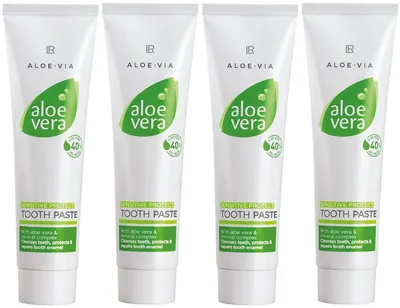 Obrázek produktu pro Jemná zubní pasta s aloe vera (4 x 100 ml)