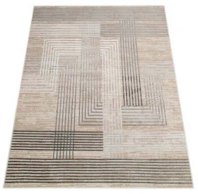 Produktbild von Tapiso Teppich Crystal Modern Beige Grau Wohnzimmer 200 x 300 cm