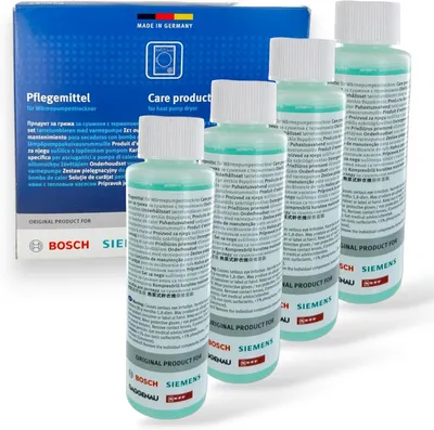 Productafbeelding van Warmtepompdroger onderhoudsset 4x125 ml, reinigingsmiddel, voor droogmachine