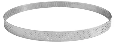 Image de GOBEL - Moule à gâteau perforé – Moule à pâtisserie perforé – Acier inoxydable – Ø 30 cm –