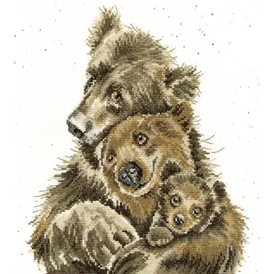 Immagine prodotto di Kit per punto croce "Abbracci d'orso" di Bothy Threads, XHD95, 26x29cm