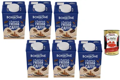 Produktbild von Borbone Italian Gourmet Crema Fredda Caffè, kalte Kaffeecreme Dessert 6 x 550g