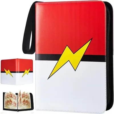 Produktbild von Sammelalbum für Karten, Pokemon 50 Seiten 400 Taschen Sammelkarten Album Tragbar Hochwertiges Wasserdichter PolyurethanKartenhalter, Geschenk Karten Heft