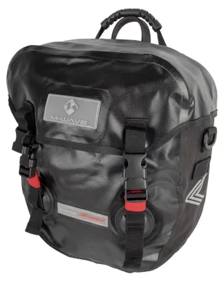 Produktbild von M-Wave Calgary Gepäckträgertasche 2x12,5 Liter, 100% wasserdicht, Roll- & Dec...