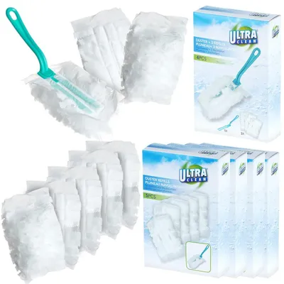 Produktbild von Ultra Clean | Staubwedel Set 24-teilig 28 cm - Antistatisch - mit 23 Wechselbezügen