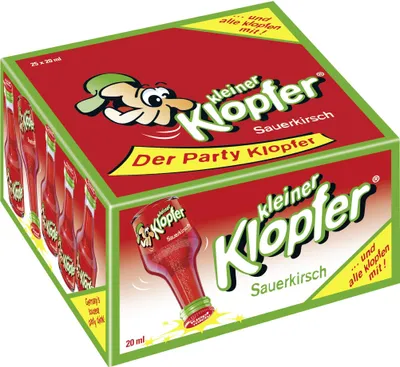 Produktbild von Kleiner Klopfer Vodka Sauerkirsch 25x 20ml 16% Vol.