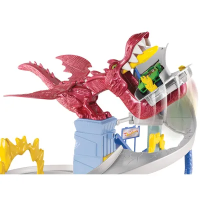 Produktbild von Hot Wheels Dragon Destroyer, Fahrzeug- & Schienen-Set, 4 Jahr(e), Kunststoff, Mehrfarbig