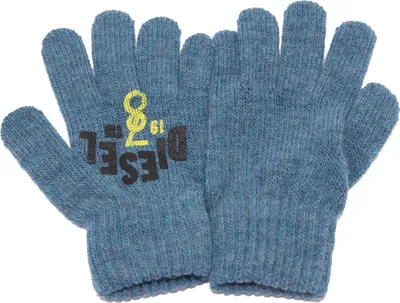 Imagen del producto de 4893T: Guantes para niño de la marca DIESEL, mezcla de lana, color azul