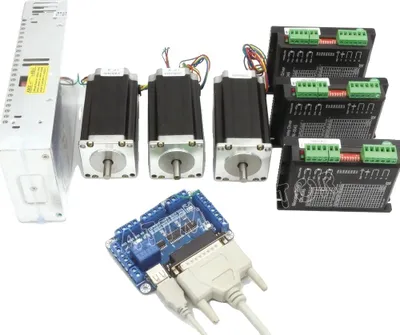 Produktbild von CNC-Kit, Hochdrehmoment-Schrittmotor, Vielseitige Steuerplatine, 3-Achsen LPT Mach3 Kit