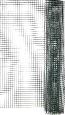 Produktbild von Grüner geschweißter Tierzaun, H.0,5 x B.3 m, Maschenweite H.19 x B.19 mm