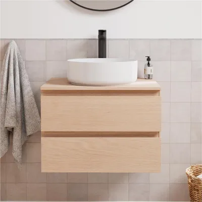 Produktbild von Einzelwaschtisch-Unterschrank-Set 60 cm + SORRENTO Spüle