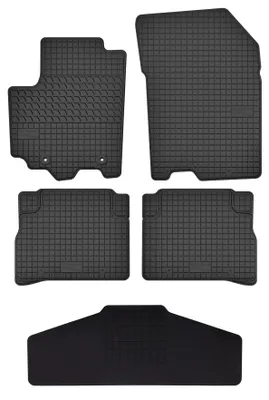 Produktbild von Gummi-Fußmatten + Tunnel für Suzuki Vitara II 2015- (Crossover) – 5-tlg, Schwarz, passgenau – Wielganizator SolidTread