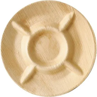 Produktbild von 36 Papstar Teller, Palmblatt pure 5-geteilt Ø 24,5 cm, 2 cm 87838