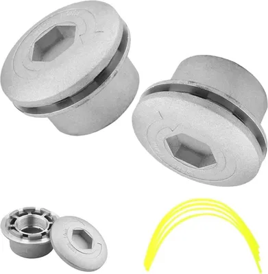 Produktbild von LATRAT Universeller Grastrimmerkopf, 2 Stück, Trimmerkopf, Grastrimmerkopf, robuster Freischneider, Drahtkopf für Benzin-Freischneider, Grastrimmer