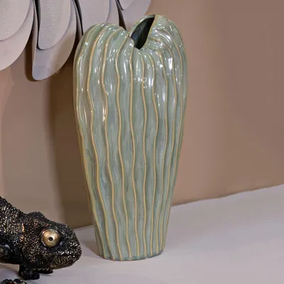 Produktbild von Batesiro - Vase, Grün, Materielleffekt-Oberfläche