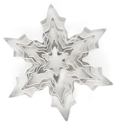 Produktbild von Krifka 050,524 Ausstechform Schneeflocke, 5-teiliges Set
