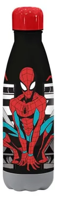 Produktbild von Spiderman Aluminium-Wasserflasche, 500 ml Fassungsvermögen