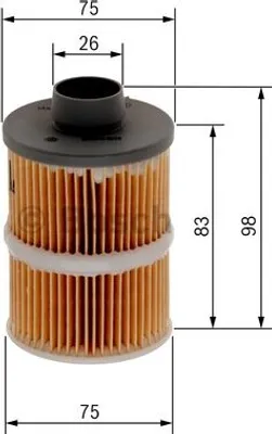 Produktbild von Bosch Kraftstofffilter  F 026 402 084
