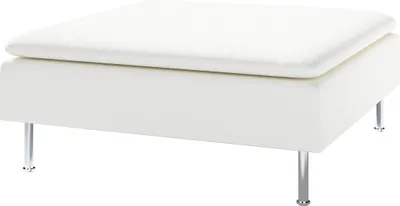 Produktbild von Dekoria Bezug für Söderhamn Fußhocker, weiss, 93 x 93 x 40